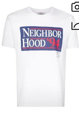 $100 White Neighborhood cotton t-shirt 'NEIGHBORHOOD '94', size XL